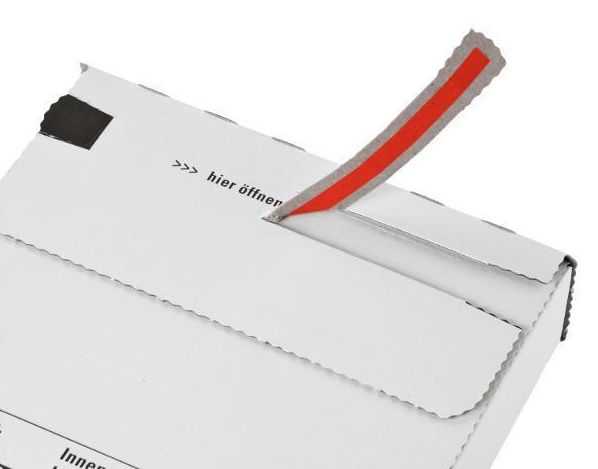 Versandkarton portooptimiert, weiß 244 x 344 x 45 mm (Maxibrief)