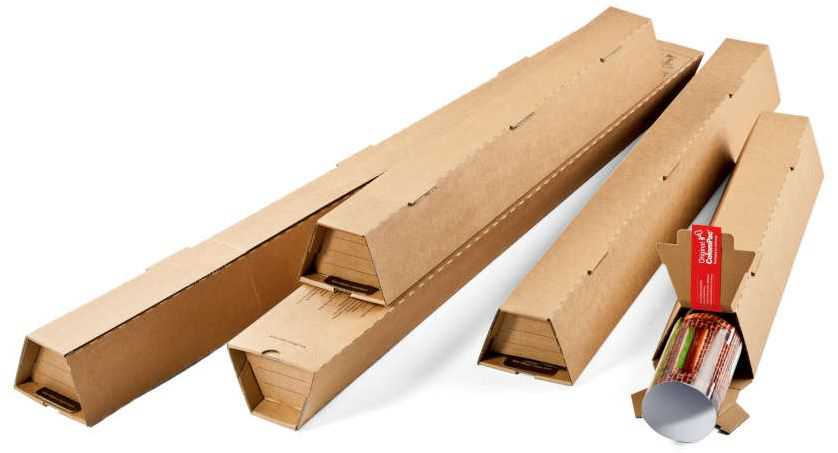 Trapez Versandhülsen 2-wellig 705 x 105/55 x 75 mm