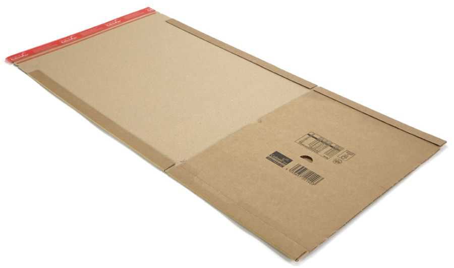 Wickelverpackung braun 330 x 270 x 0-80 mm