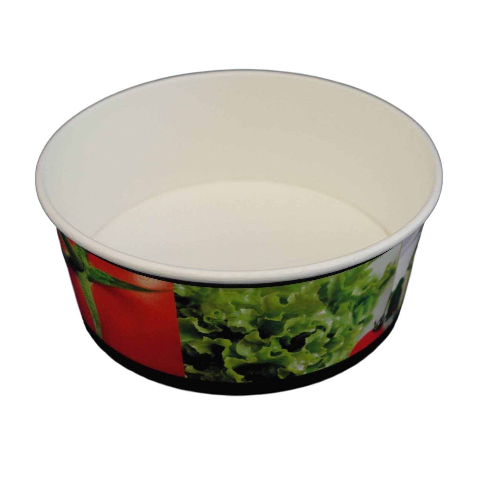 Papp Salatschale To Go weiß neutraler Druck 750 ml