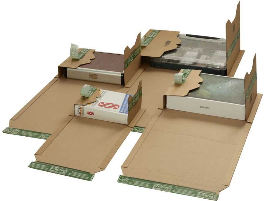 Buchverpackung "Premium Secure" Wellpappe, braun 293 x 235 x 0-35 mm (DIN A4)