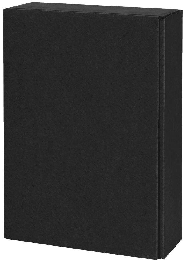 Geschenkbox schwarz/natur 3er Wein/Sekt