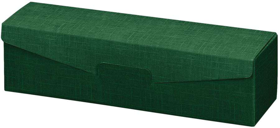 Geschenkbox Strukturprägung 1er Wein/Sekt 380 mm dunkelgrün