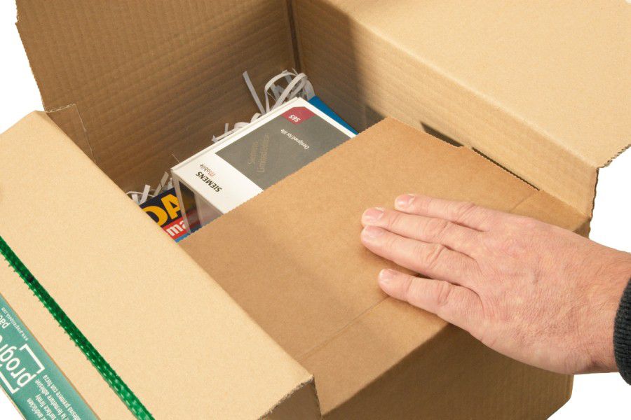 Blitzbodenkarton "Premium“ SK, HR, braun 304 x 216 x 130 - 220 mm (DIN A4)