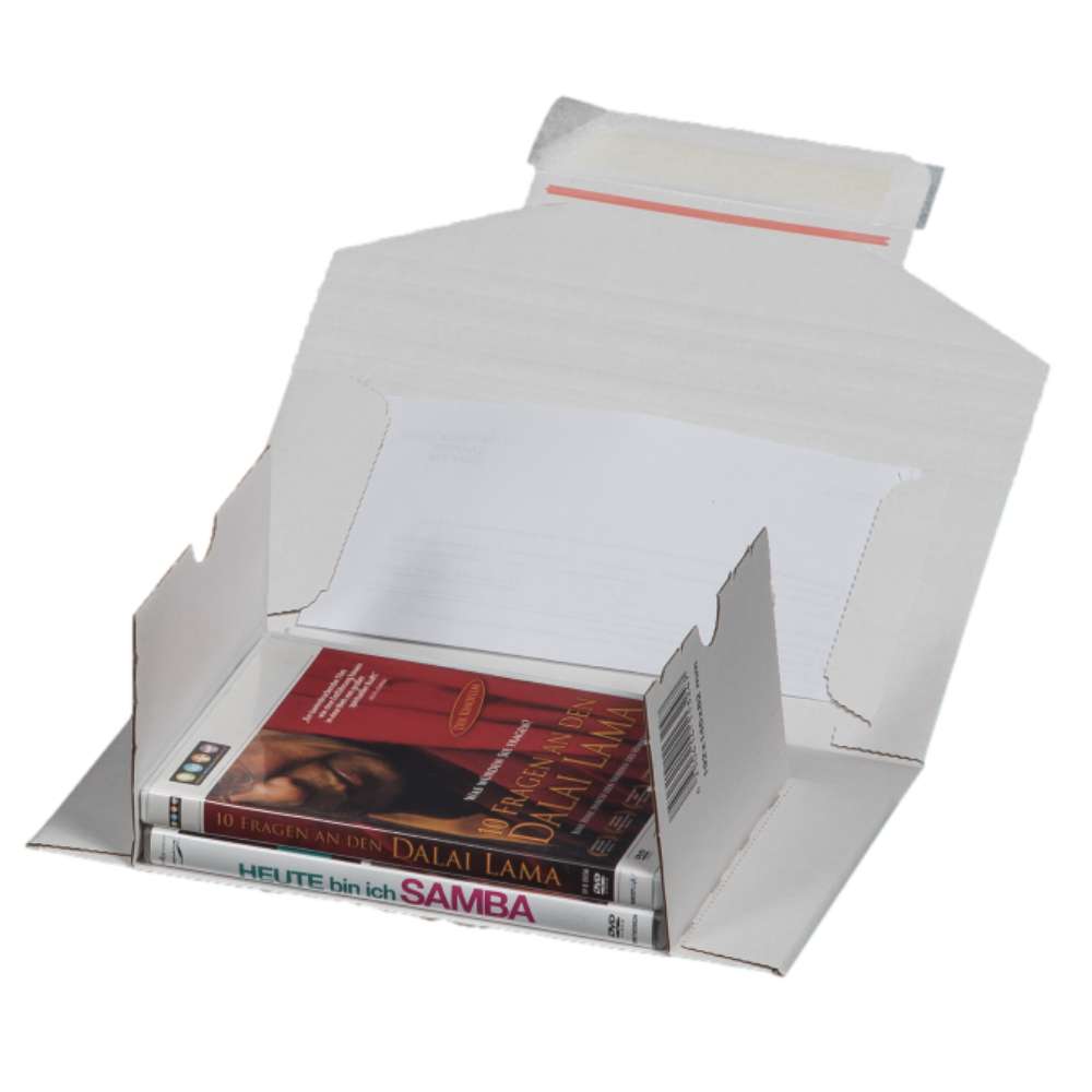 Versandverpackung weiß für DVD CD-Mailer