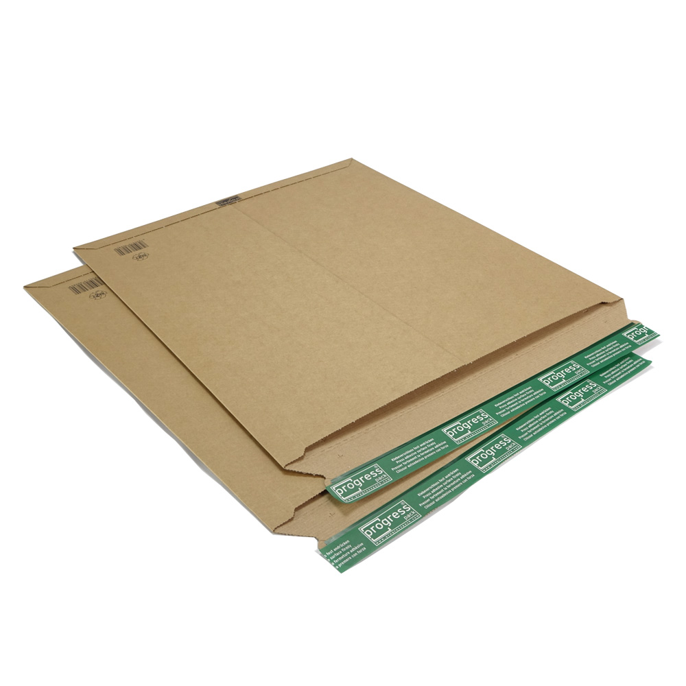 Versandtasche "Premium" Wellpappe, braun 530 x 640 x 0-55 mm