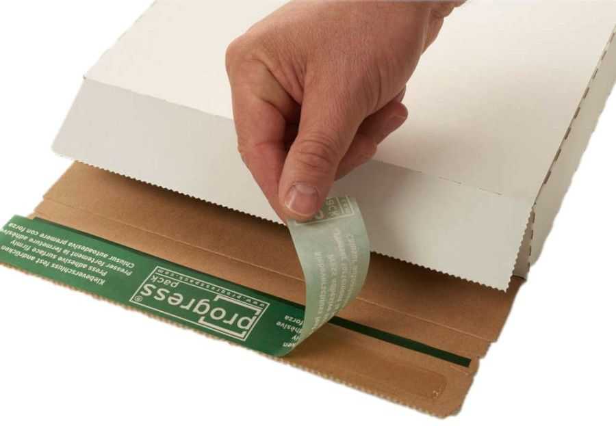 Versandtasche "Premium" portooptimiert, Wellpappe, weiß 215 x 155 x 15 mm (DIN A5)