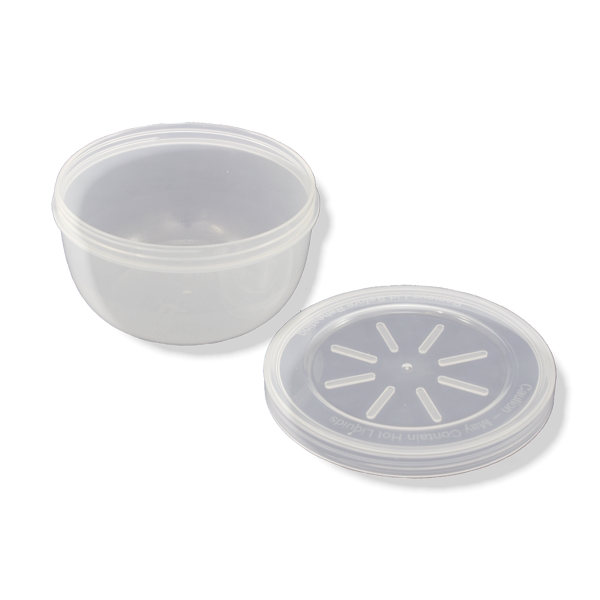 Mehrweg Suppenschalen mit Deckel, transparent 400 ml (Ø 110 x 60 mm)