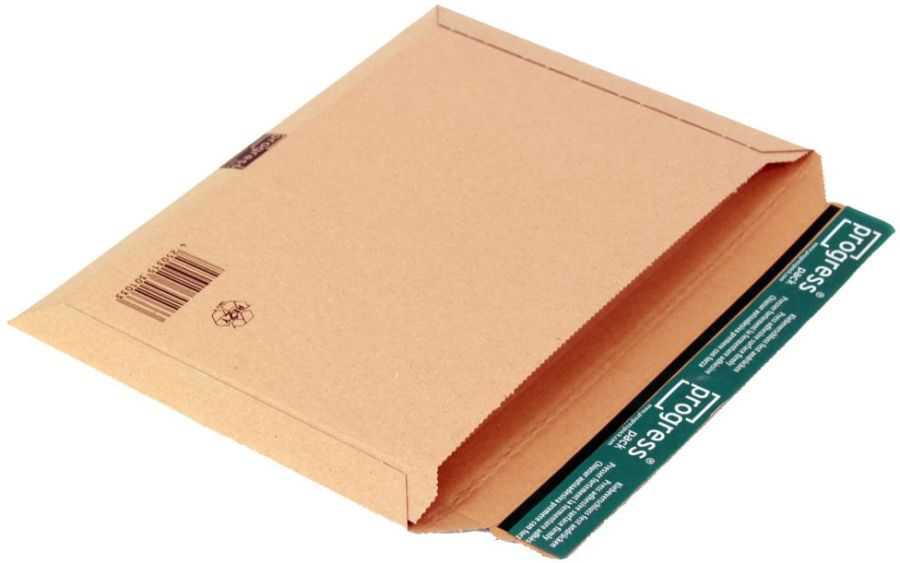 Versandtasche "ECO" Querbefüllung, Wellpappe, braun 330 x 230 x 0-30 mm (DIN C4)