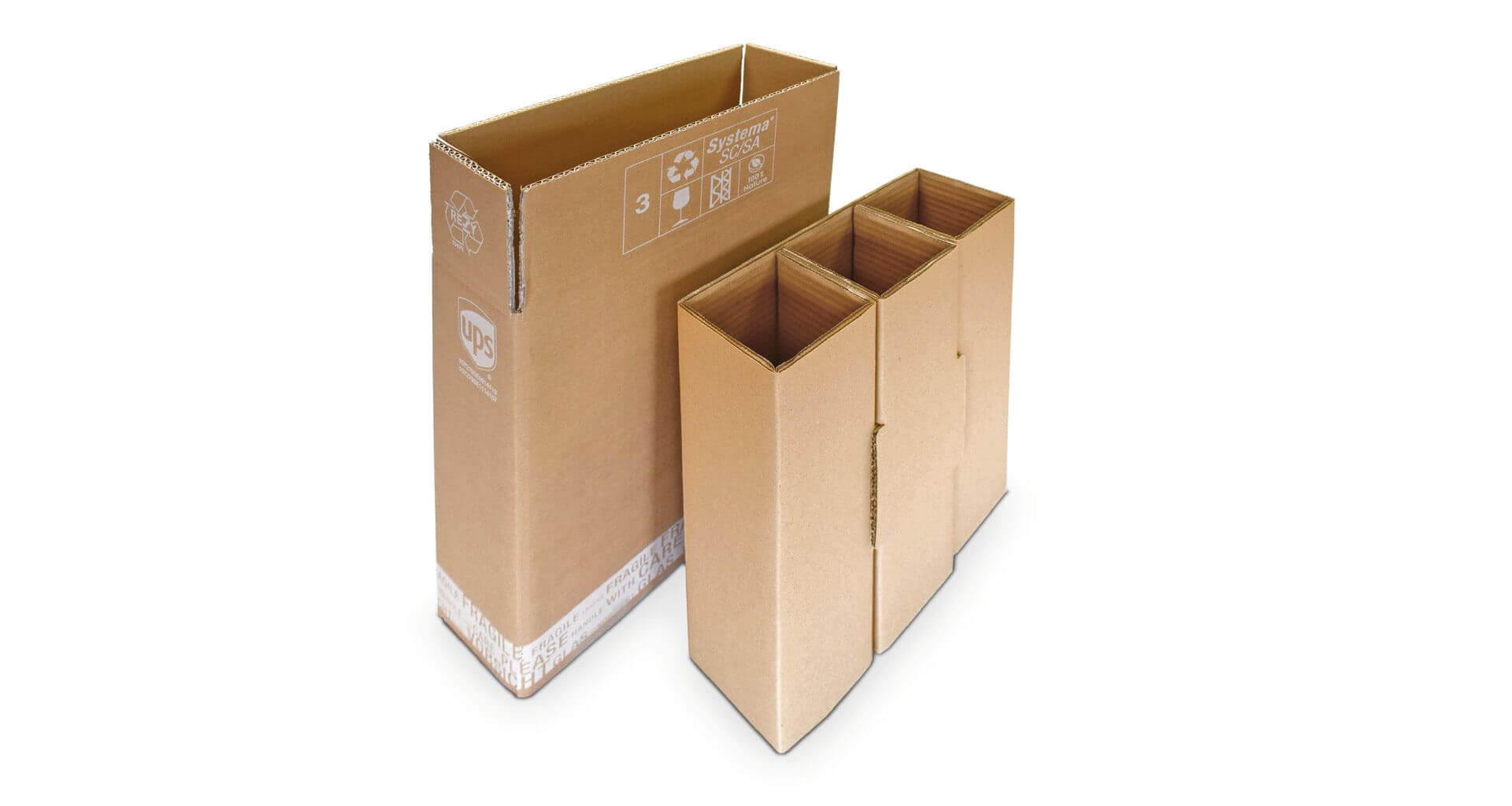 Weinversandverpackung 3er Set