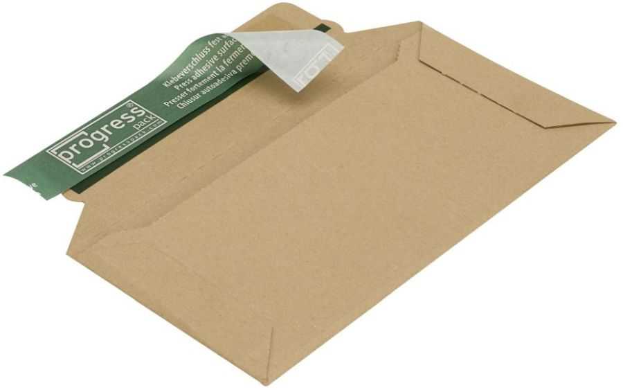 Versandtasche "ECO" Querbefüllung, Wellpappe, braun 205 x 97 x 30 mm (DIN lang)