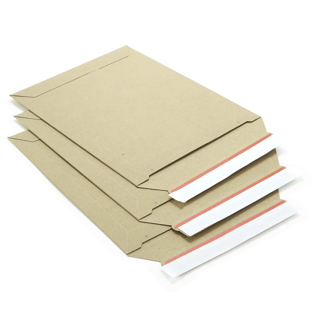 Versandtasche Vollpappe, natur 310 x 235 x 0-30 mm (DIN A4)