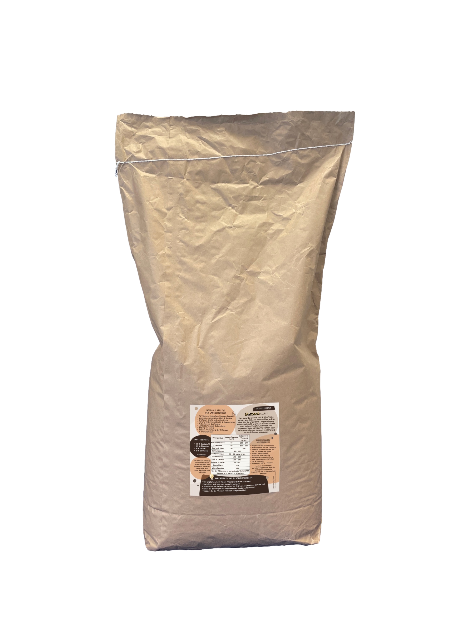 WollGold Schafwollpellets Dünger 10 kg