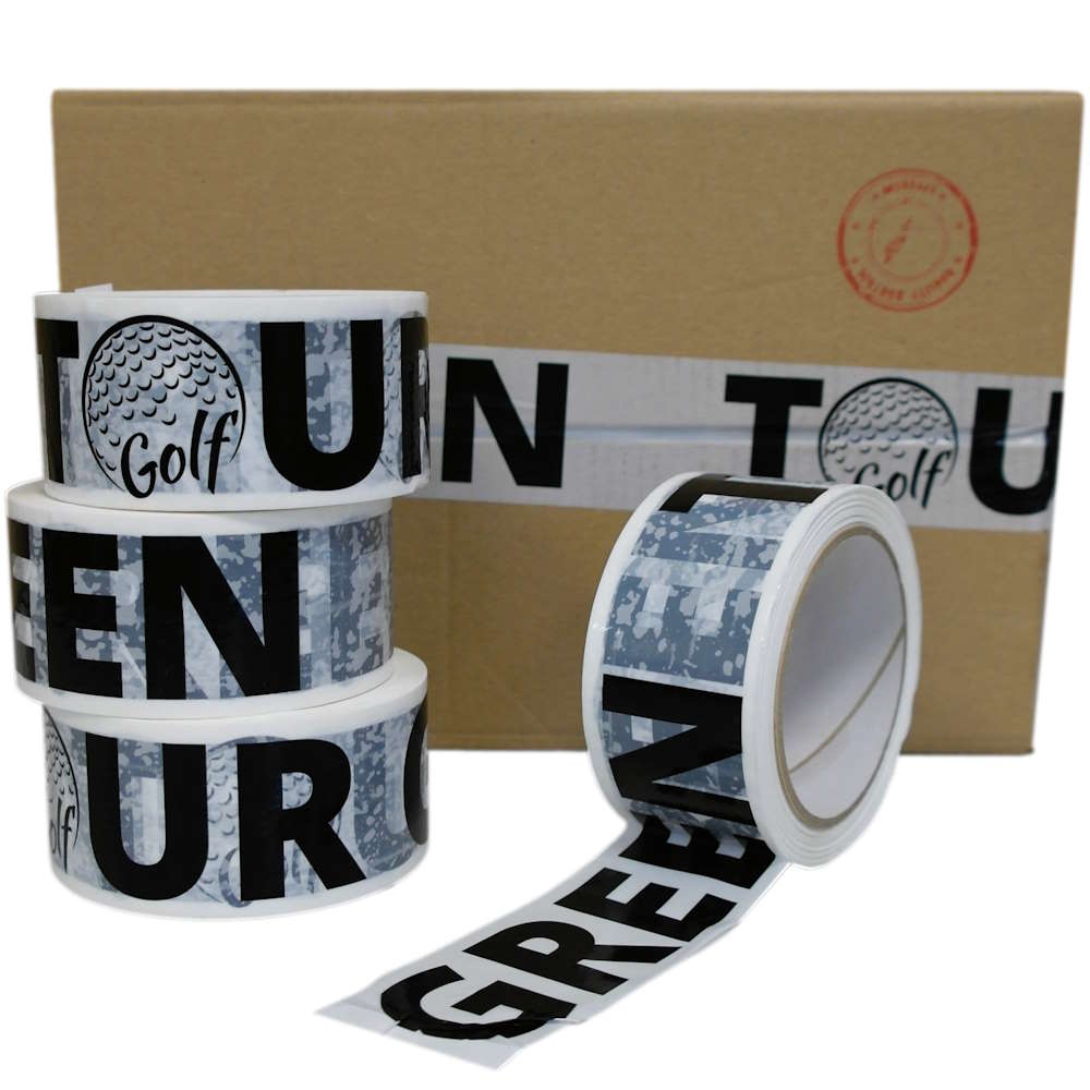 PP Klebeband weiß, individuell bedruckt, Hot-Melt, 50 mm x 66 m, 28 µ, 1-farbig