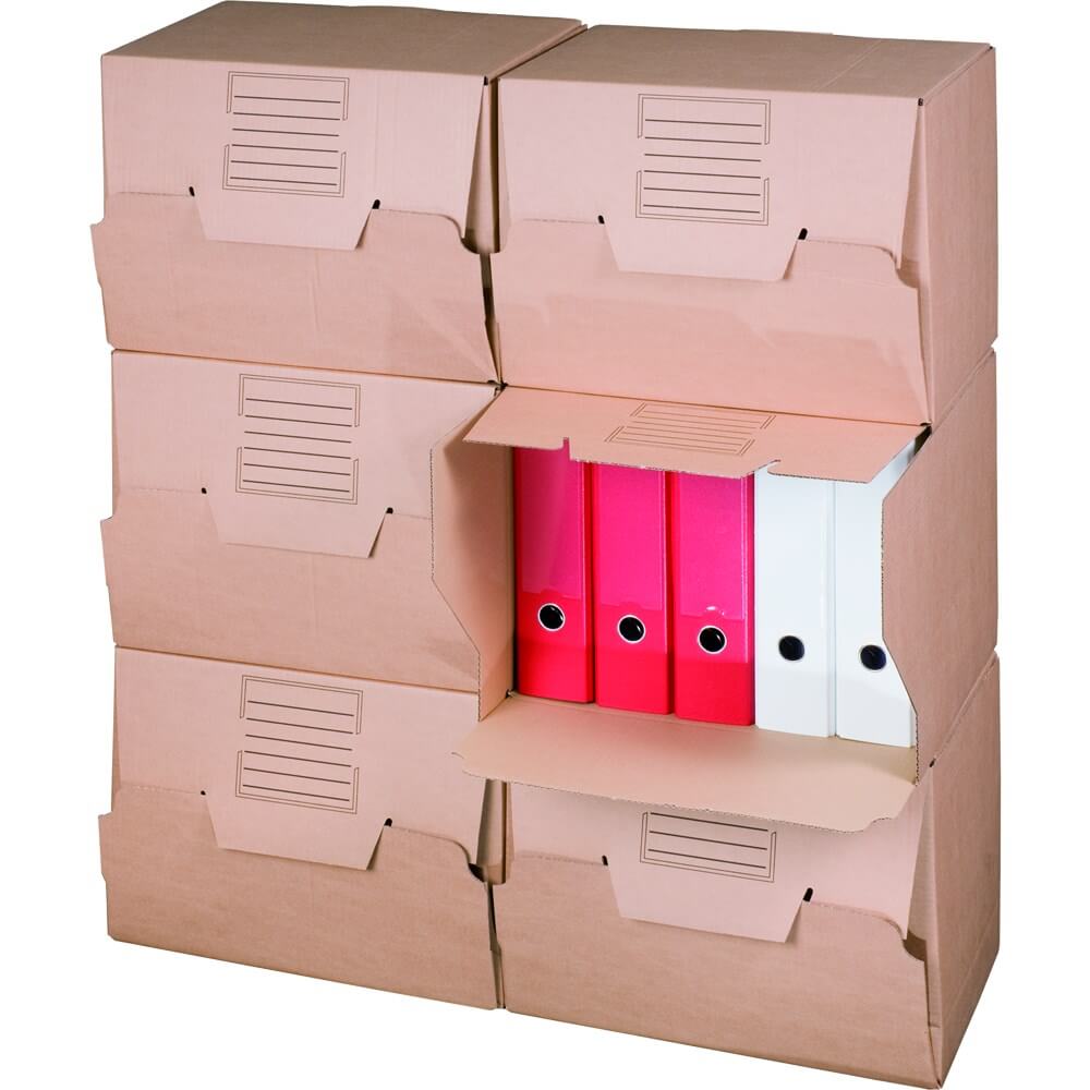 Ordnerarchiv mit Frontklappe, braun Ordnerarchiv mit Frontklappe, braun