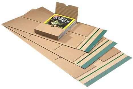 Versandverpackung "Premium" 2-wellig, braun 350 x 260 x 0-70 mm (DIN C4)