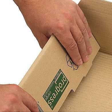 Paketbox "Post" portooptimiert, braun 395 x 248 x 141 mm