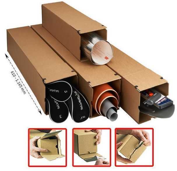 Versandhülsen eckig "Premium longBox XL" 1.165 x 190 x 190 mm (DIN B0+)