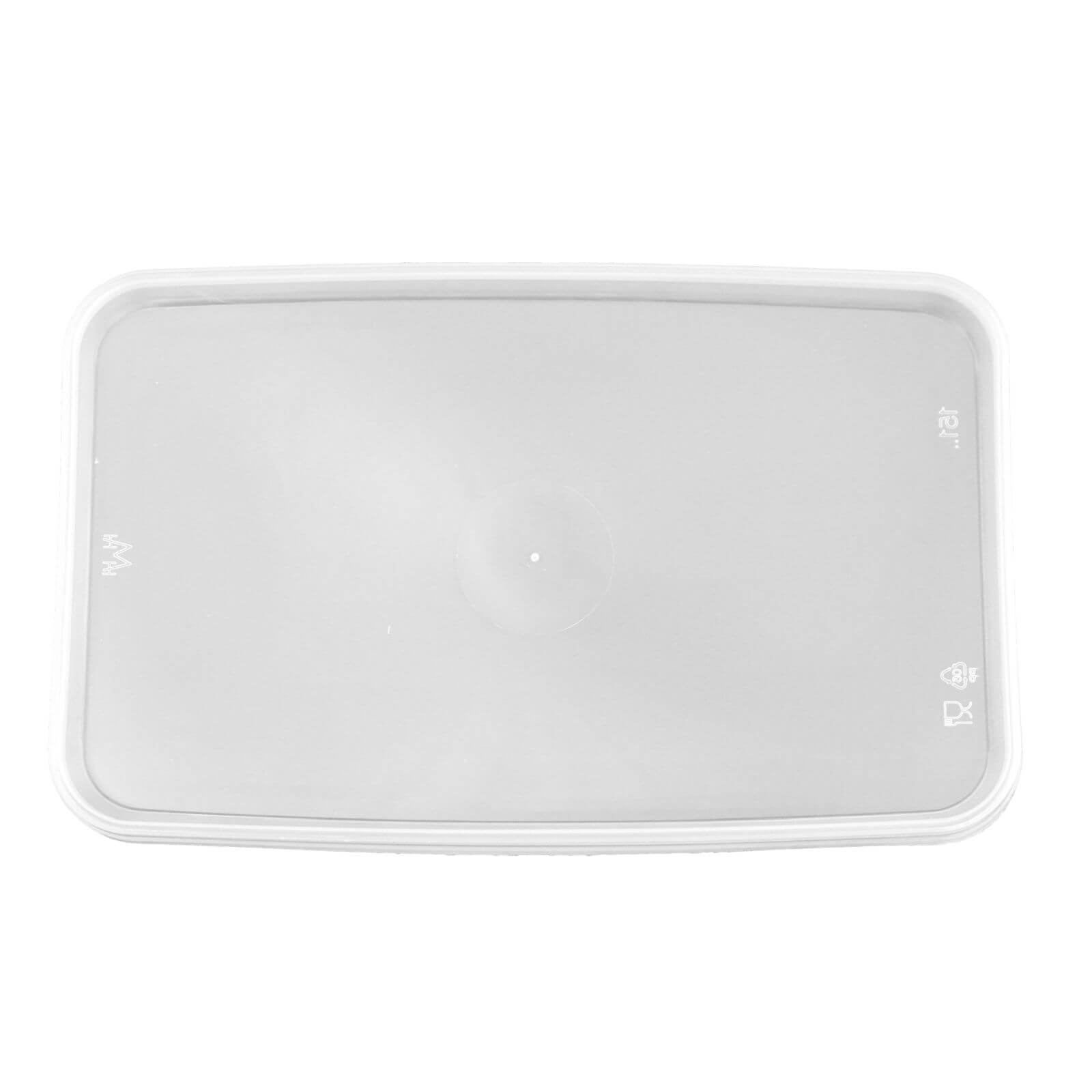 transparenter Deckel für Originalitätsverschluss PP eckig (170 x 103 mm)