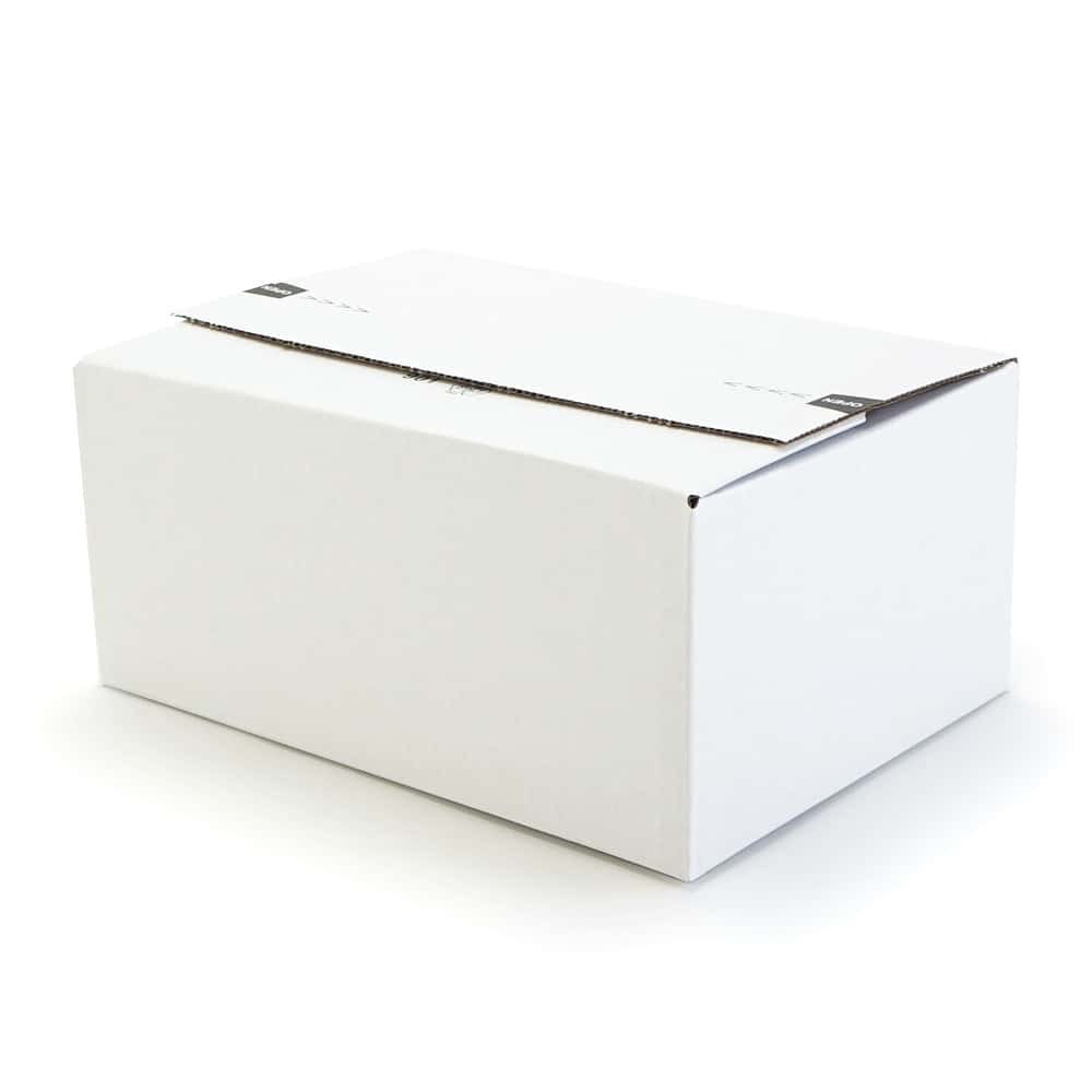 Versandkarton wiederverschließbar, Z-Faltung, weiß 305 x 215 x 130 mm (DIN A4)