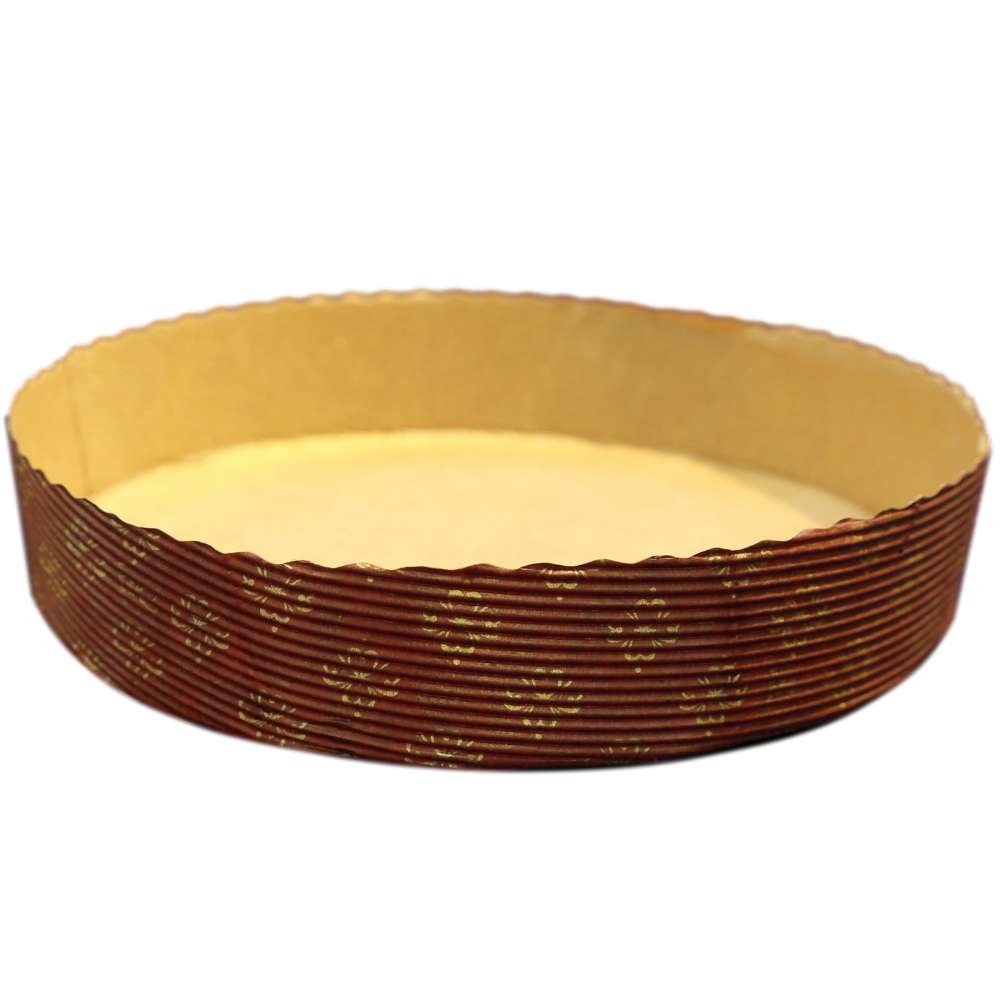 Einweg Backform Papier, rund, braun Ø 185 x 45 mm