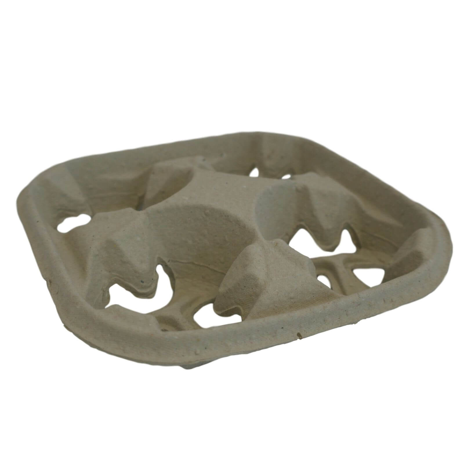 Papp Trinkbecherhalter für 4 Trinkbecher 21 x 21 x 4 cm