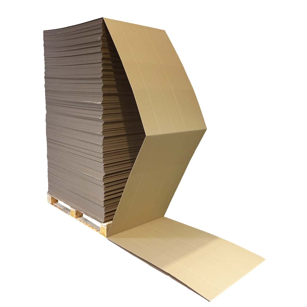Endloswellpappe 2-wellig für Packgut 100/200 mm (HxB), 738 mm breit