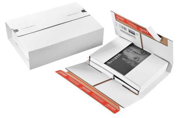 Versandverpackung weiß 250 x 190 x 0-75 mm (DIN B5)