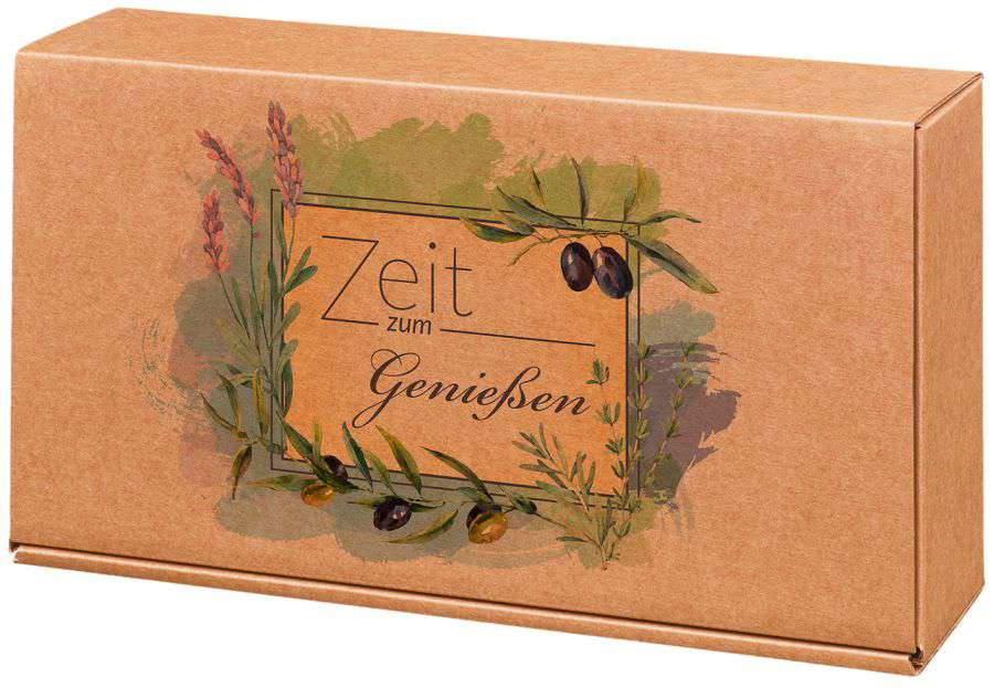 Geschenkbox Natur "Genießerzeit" 2er Wein/Sekt Geschenkbox Natur "Genießerzeit" 2er Wein/Sekt