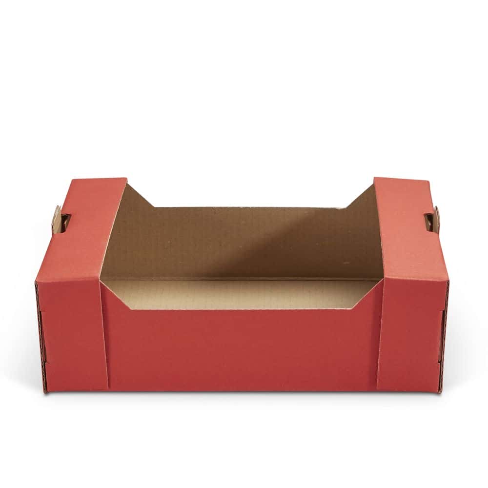 Präsentkorb Obstkiste 145 x 190 x 60 mm Rubin Rot