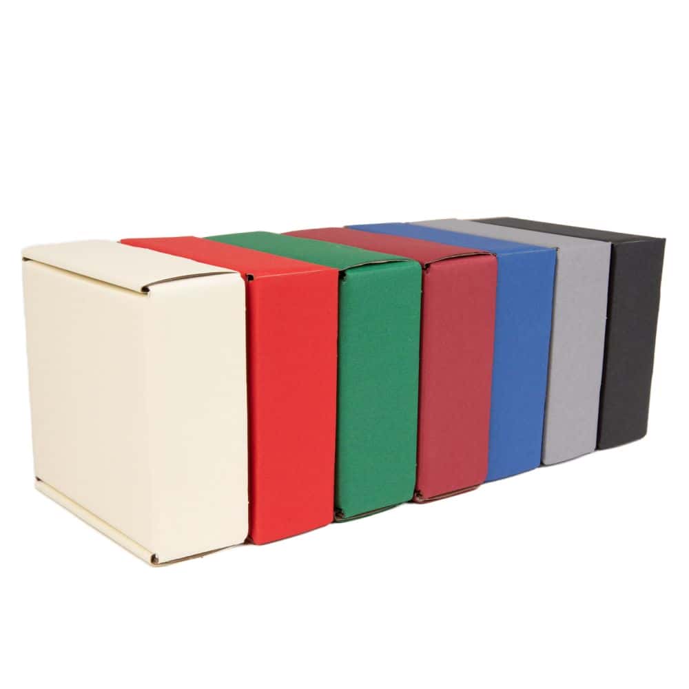 Geschenkbox Present quadratisch 110 x 110 x 40 mm Schiefergrau