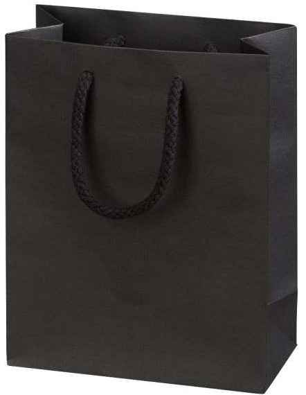 Geschenktüten Streifenprägung 1er Bocksbeutel Schwarz