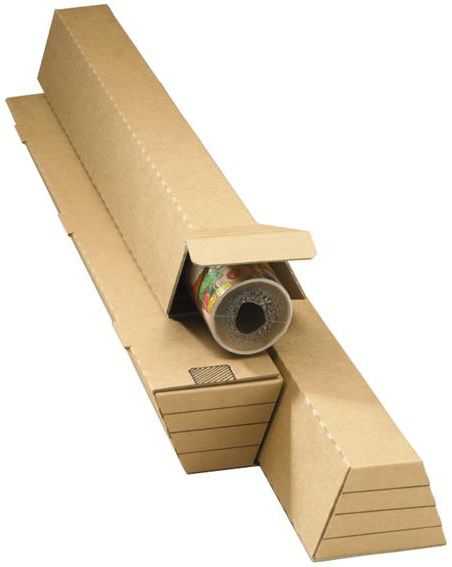 Trapez Versandhülsen "Premium extra" portooptimiert, 2-wellig 860 x 145/108 x 75 mm (DIN A0)