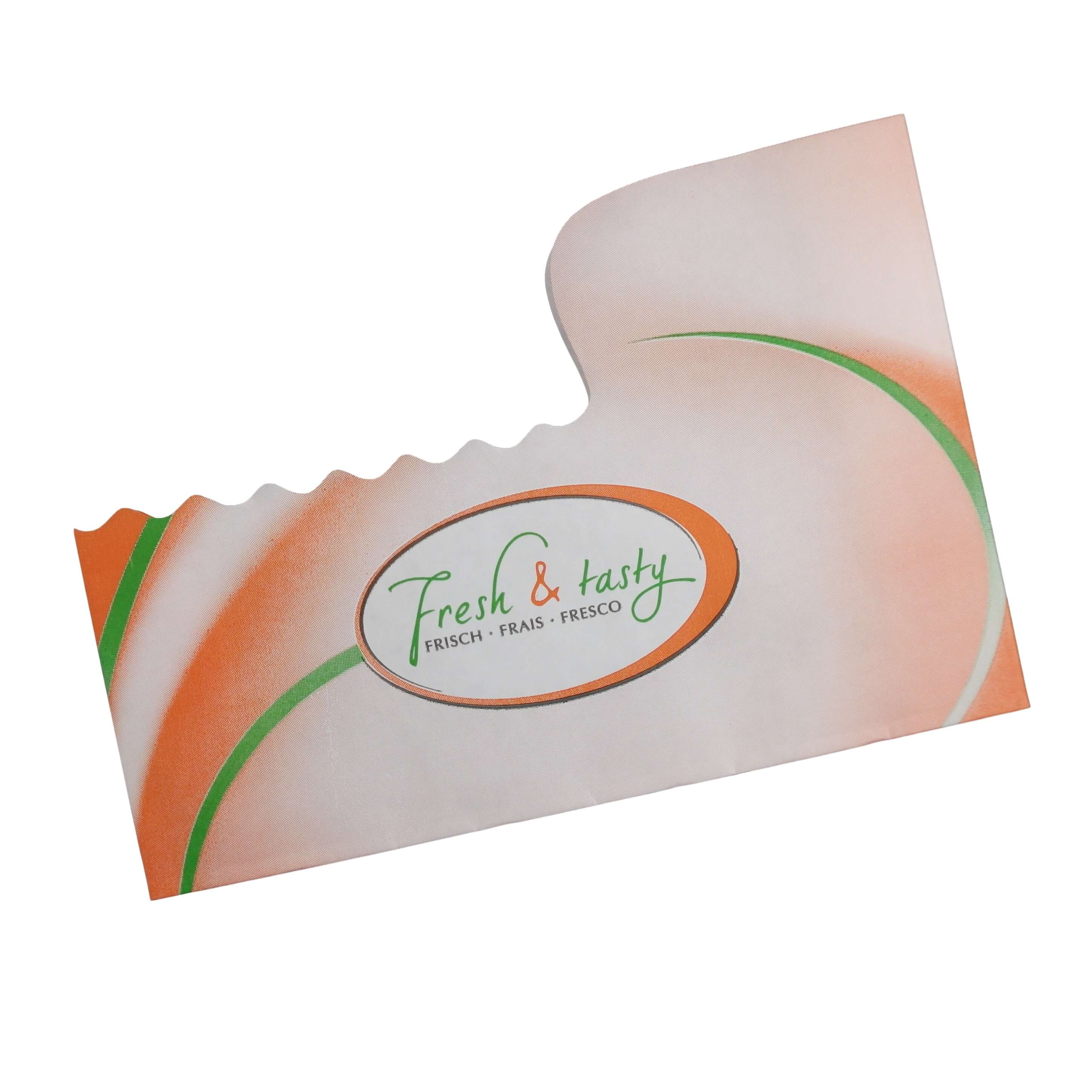 Snackbeutel fettdicht (Fresh & Tasty) (neutraler Druck) 18 + 5 x 12 cm Snackbeutel fettdicht (Fresh & Tasty) (neutraler Druck) 18 + 5 x 12 cm