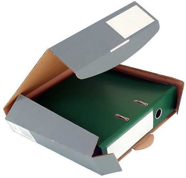 Ordnerverpackung wiederverschließbar anthrazit 320 x 288 x 50 mm (DIN A4)