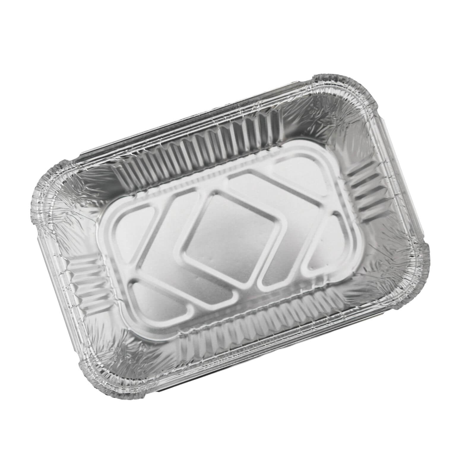 Aluschale eckig ungeteilt (mit Knickrand) 202 x 137 x 50 mm (R45L) (ca. 940 ml) Aluschale eckig ungeteilt (mit Knickrand) 202 x 137 x 50 mm (R45L) (ca. 940 ml)
