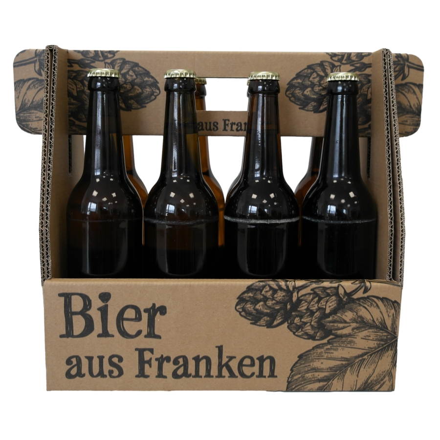 Flaschenträger 0,5 l 8er Bier aus Franken