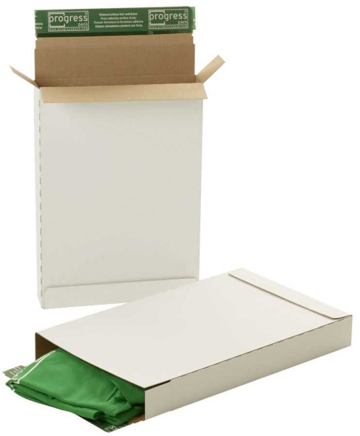 Versandtasche "Premium" portooptimiert, Wellpappe, weiß 345 x 245 x 45 mm (Maxibrief DIN A4)