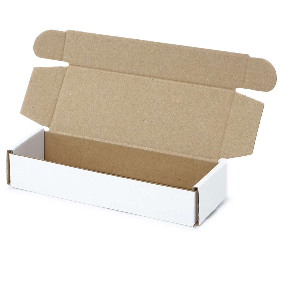 145 x 52 x 27 mm 1-wellige Faltschachtel, weiß 145 x 52 x 27 mm 1-wellige Faltschachtel, weiß