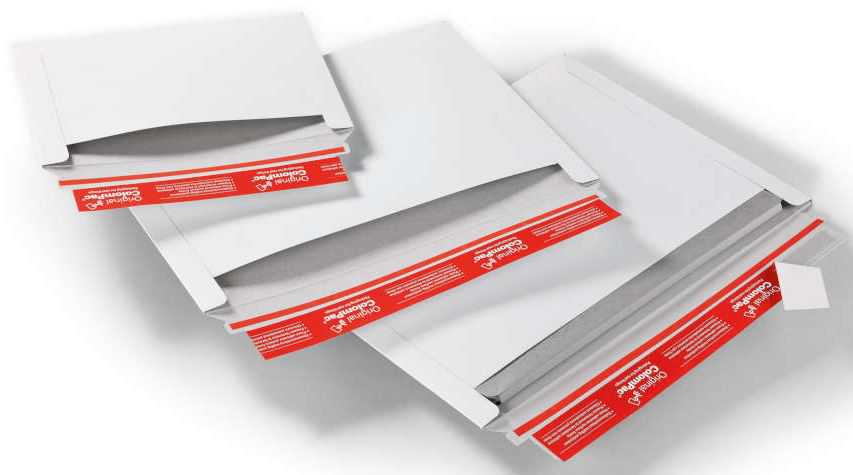 Versandtasche Vollpappe, Querbefüllung, weiß 248 x 174 x 0-30 mm (DIN C5)