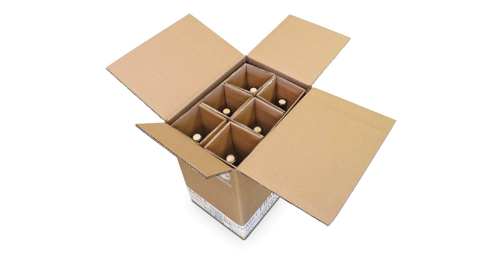 Weinversandverpackung 6er Set
