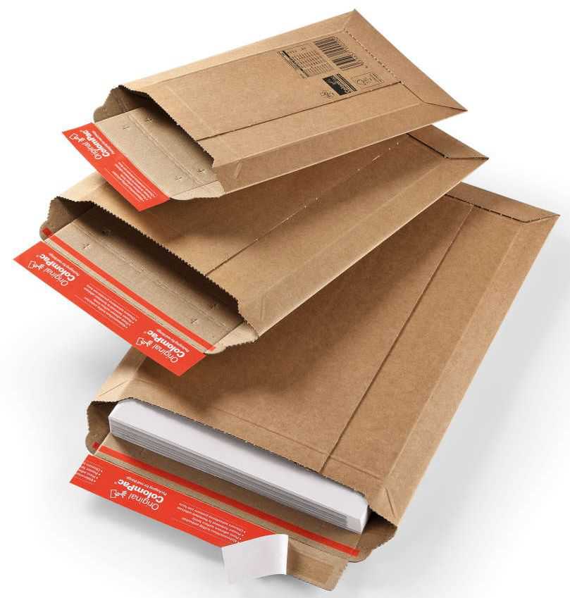 Versandtasche Wellpappe, braun 150 x 250 x 0-50 mm