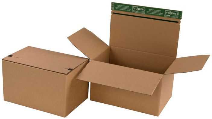 Paketbox "Premium Flix" mit Automatikboden 320 x 215 x 190 mm (DIN A4+)