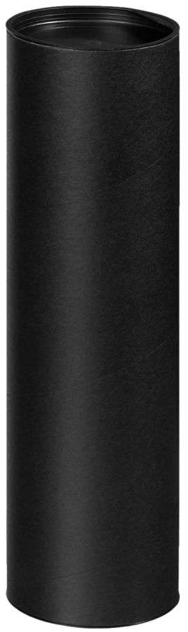 Rundhülse schwarz 1er Champagner, schwarze Deckel