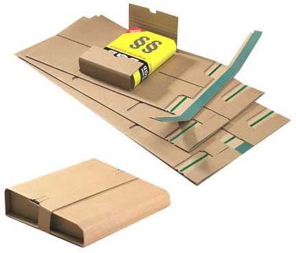 Versandverpackung "Premium Security Flap" 2-wellig, braun 248 x 185 x 0-80 mm (DIN B5)