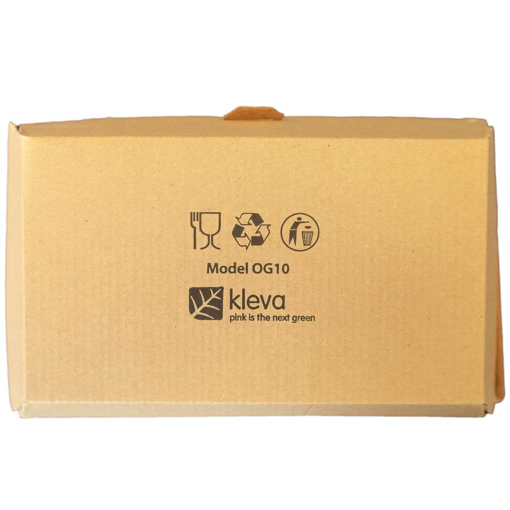 Lunch-Box aus Kraftkarton, 190 x 110 x 75 mm