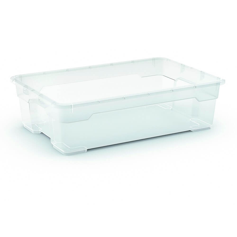 Transparente Aufbewahrungsbox, Industriequalität, M, 25 l ohne Deckel