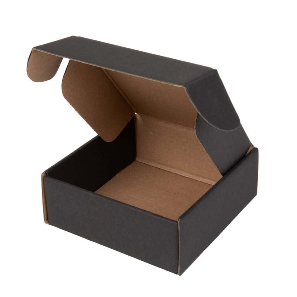 Geschenkbox Present quadratisch 110 x 110 x 40 mm Schwarz
