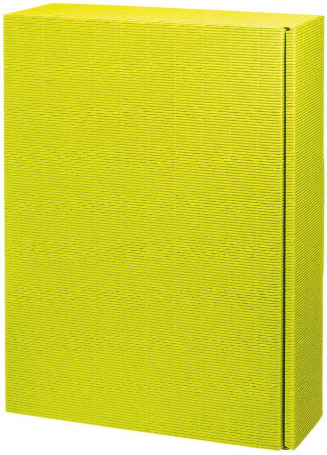 Geschenkbox offene Welle 3er Wein/Sekt limette