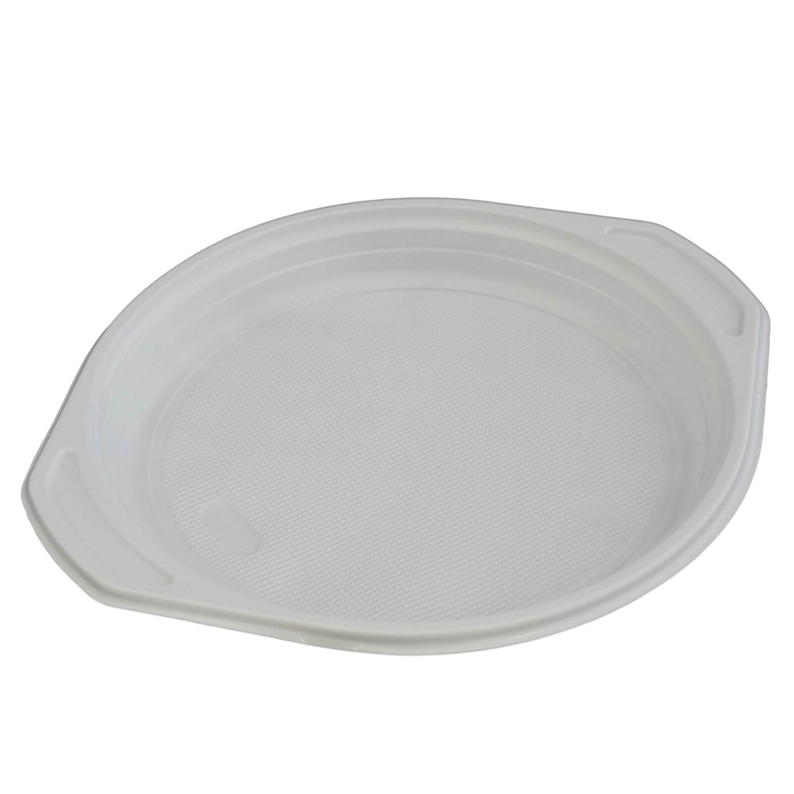 weißer Kunststoff-Menüteller PP Ø 220 x 25 mm ungeteilt weißer Kunststoff-Menüteller PP Ø 220 x 25 mm ungeteilt
